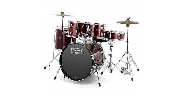 Jual Mapex Tornado Tnd5295ft 5 Piece Drum Set With Cymbal 3581