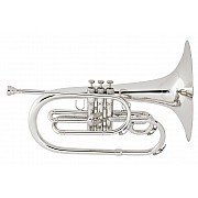 King Model 1121SP Marching Mellophone Silver Plate 