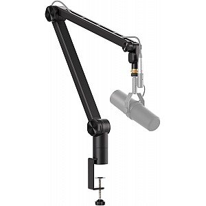 Donner MS 1 Adjustable Tube Style Mic Stand Boom Arm for Radio, Podcasting and Gaming