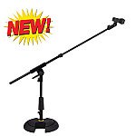 Hercules MS120B PRO Low Profile Mic Stand with Telescoping Boom 