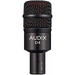 Audix D4 Hypercardioid Dynamic Drum and Instrument Microphone