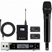 Sennheiser EW DX MKE2 Set Dual Channel Digital Wireless System w/ 2 Omni Lavalier Mic