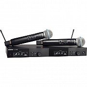 Shure SLXD24DA/B58 Dual Channel Digital Wireless Handheld Microphone System with Beta 58 Capsules