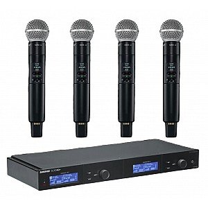 Shure SLXD24Q+A/SM58 4 Channel Microphone Wireless Systems