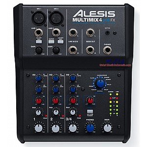 Alesis MultiMix 4 USB FX 4-Channel Mixer with Effects & USB Audio Interface