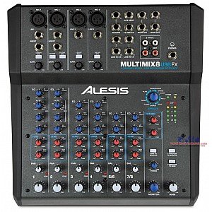 Alesis MultiMix 8 USB FX 8-Channel Mixer with Effects & USB Audio Interface