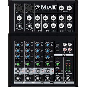 Mackie Mix8 8 channel Compact Analog Mixer