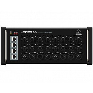Behringer SD16 I/O Stage Box with 16 Remote-Controllable MIDAS Preamps, 8 Outputs, AES50 Networking and ULTRANET Personal Monitoring Hub