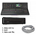 Midas M32 LIVE 32-Channel Digital Mixer + Paket DL32 + Cable Cat6