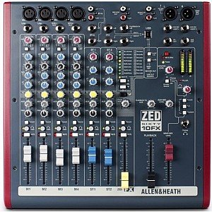 Allen & Heath ZED60 10FX 6 Channel Mixer with Digital Effects