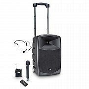 LD Systems Roadbuddy 10 B6 480w 10 Inch portable speaker with wireless handheld (655 - 679 MHz)