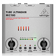 Behringer MIC100 Audiophile Vacuum Tube Preamplifier with Limiter