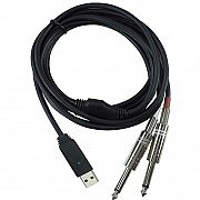 Behringer LINE 2 USB Stereo 1/4" Line In to USB Interface Cable