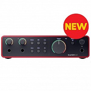 Focusrite Scarlett 2i2 4th Gen USB Type C Audio Interface