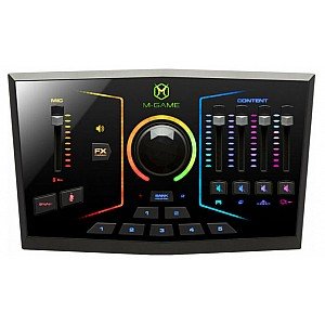 M Audio M Game RGB Dual Streaming Mixer USB Audio Mixer with Customizable RBG LED