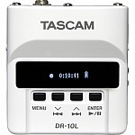 Tascam DR 10L Micro Portable Audio Recorder with Lavalier Microphone (White)