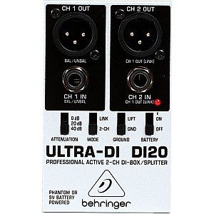 Behringer Di20 2 Channel Active Direct Box / Splitter