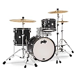 PDP Concept Maple PDCC1803EE Classic 4 Piece Drum Set with 18 inch Kick, Ebony Stain
