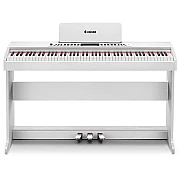 Donner DDP 95 88 Key Weighted Hammer Upright Digital Piano, White