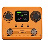 FLAMMA FF20 Stereo Dual Footswitch Looper Drum Machine Pedal, Orange