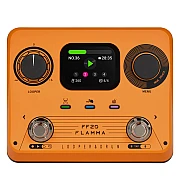 FLAMMA FF20 Stereo Dual Footswitch Looper Drum Machine Pedal, Orange
