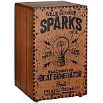 Cajon Pearl Electronic PBEC-210 Crate Style Cajon Willie Seymour Sparks Graphic Finish 