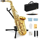Donner Eastar AS II Alto Saxophone with Stand E for Student Beginner