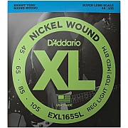 D Addario EXL165SL 45-105 Nickel Wound Electric Bass Strings Custom Light, Super Long Scale