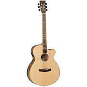 Tanglewood DBT SFCE PW Super Folk Cutaway Body Acoustic Electric Guitar with Bag
