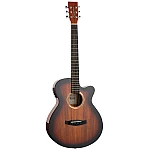 Tanglewood DBT SFCE SB G Super Folk Sunburst Acoustic Electric Guitar with Bag