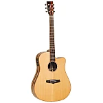 Tanglewood TWJD CE Dreadnought Cutaway Solid Canadian Red Cedar Top Acoustic Electric Guitar w/Bag
