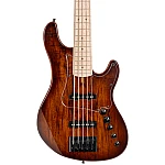 Cort GB Fusion 5 ABB 5 String Electric Bass with Bag, Antique Brown Burst