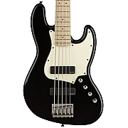 Squier Contemporary 5 String Active Jazz Bass HH, Maple Fingerboard, Black New 2021