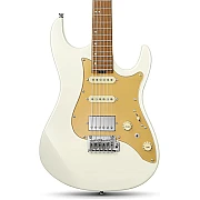 Donner DST 550 Electric Guitar HSS Pickup Solid Double Cut Poplar Body, White