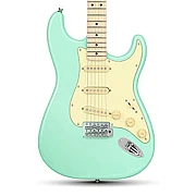 Donner DST 600 6 String Electric Guitar with SSS Pickup, Surt Green