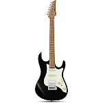 Donner DST 550B Electric Guitar Solid Double cut Poplar Body with Bag, Black