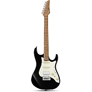 Donner DST 550B Electric Guitar Solid Double cut Poplar Body with Bag, Black