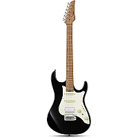 Donner DST 550B Electric Guitar Solid Double cut Poplar Body with Bag, Black