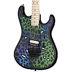 Kramer  Baretta Custom Graphics Feral Cat Electric Guitar, Rainbow Leopard