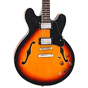 Vintage VSA500 ReIssued Semi Acoustic Guitar, Sunburst