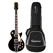 Epiphone Les Paul Standard 50s Bigsby Electric Guitar with Premium Gig Bag, Ebony