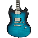 Epiphone SG Prophecy Electric Guitar, Blue Tiger Aged Gloss