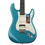 Fender American Elite Stratocaster HSS Shawbucker Ebony FB, Ocean Turquoise Electric Guitar
