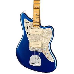Fender American Ultra Jazzmaster Guitar Maple Fretboard, Cobra Blue