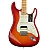 Fender American Ultra Stratocaster HSS with Maple Fingerboard, Plasma Red Burst 
