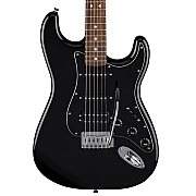 Fender Standard Stratocaster HSS Electric Guitar Laurel FB, Black Made in Indonesia