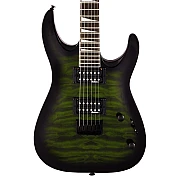 Jackson Dinky Arch Top JS32Q DKA HT Electric Guitar, Amaranth FB, Transparent Green Burst