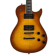 Washburn WINDLX-FTSB Single Cut Flame Tobacco SB Electric Guitar