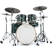 DW Design 6 Piece Drum Set, Strata Green