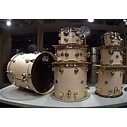 DW Collector's Natural Satin Gold Hardware SSC 7 Piece Drumset